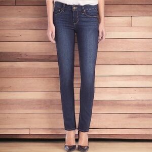 Paige blue dark Skyline ankle peg stretch jeans 27